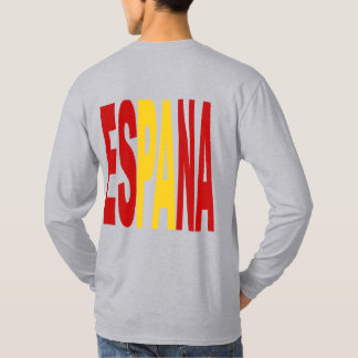 Camiseta T-shirt gris dos manches longues ESPANA