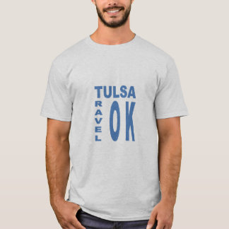 Camiseta T-shirt gris homme TULSA VOYAGE OKLAHOMA