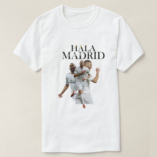 Camiseta T-Shirt hala madrid  (Diseño del anverso)