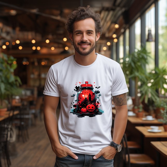 Camiseta T-shirt Halloween, Citrouille, chauve-souris (Subido por el creador)