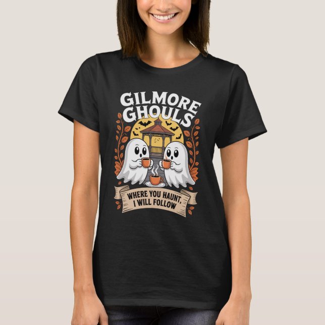 Camiseta T-shirt Halloween, Gilmore Ghouls Halloween Ghost  (Anverso)