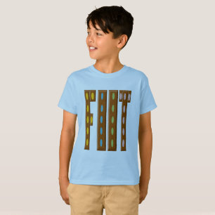 Camiseta T-shirt Hanes azul Diseño FÚTBOL CHOCOLATE