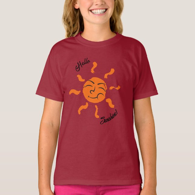 Camiseta T-Shirt "Hello Sunshine" (Anverso)