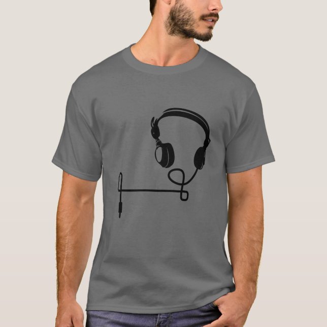 Camiseta T-Shirt Hombre “HeadPhones " (Anverso)