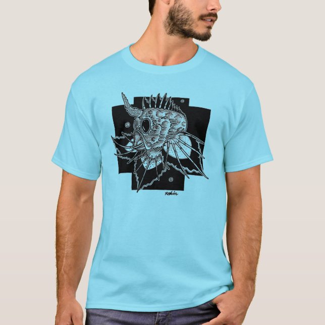 Camiseta T-shirt Homme Abyssal Fish (Anverso)