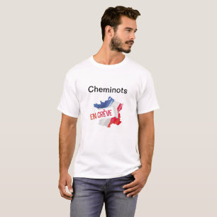 Camiseta T-Shirt Huelga SNCF
