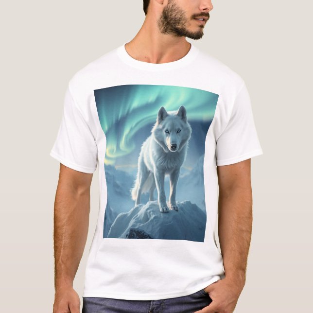 Camiseta T-Shirt husky ojos azules (Anverso)