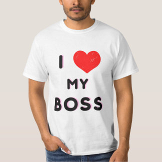 Camiseta T-shirt I love my boss