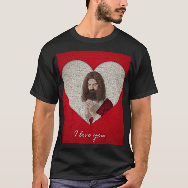 Camiseta T-shirt i love the christ  (Anverso)