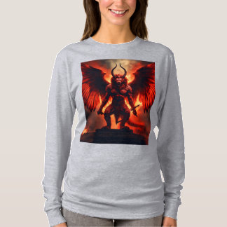 Camiseta T-Shirt Infernal Winged Warrior – Fiery Demon King