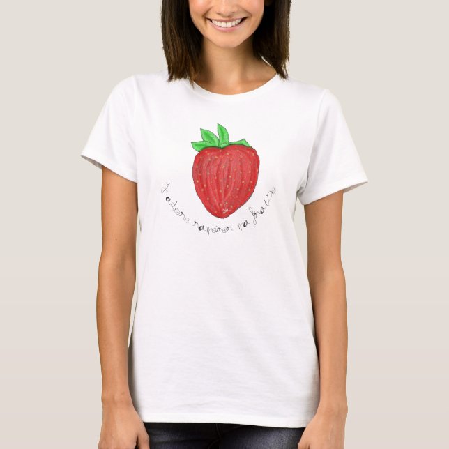 Camiseta T-Shirt J'adore ramener ma fraise (Anverso)
