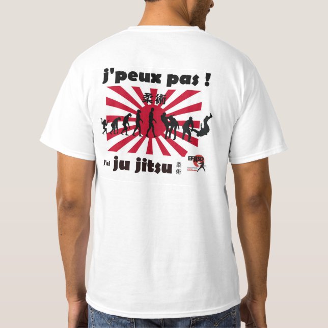 Camiseta T-shirt j'peux pas j'ai jujitsu (Reverso)
