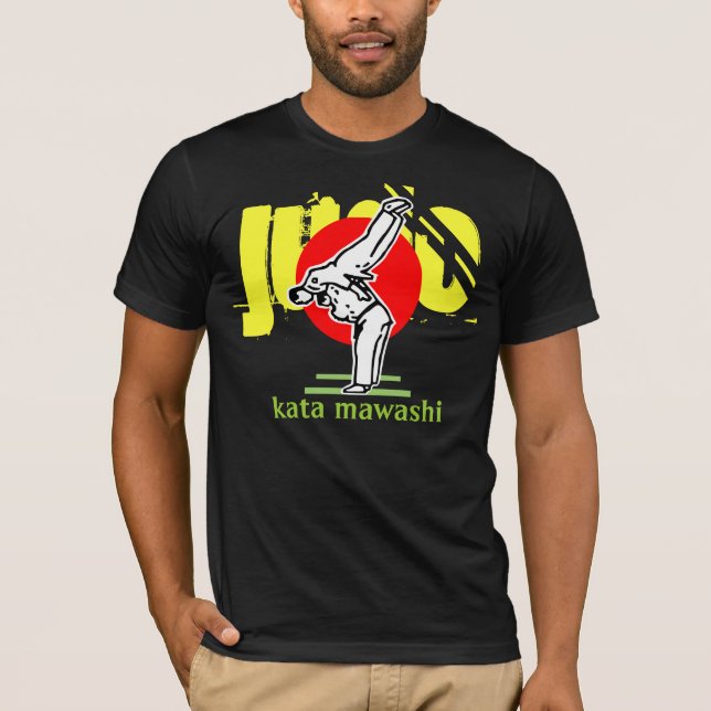 Camiseta t-shirt judo kata mawashi (Anverso)