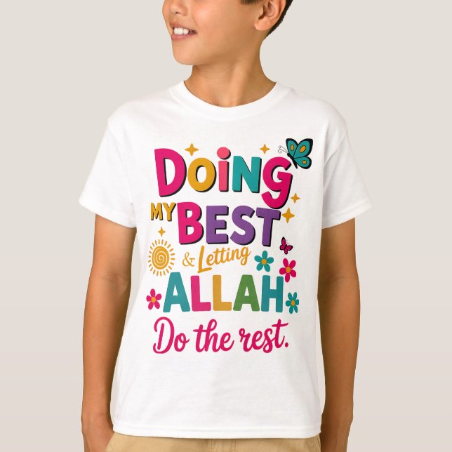 Camiseta T-Shirt-Kids Islamic Clothing. (Anverso)