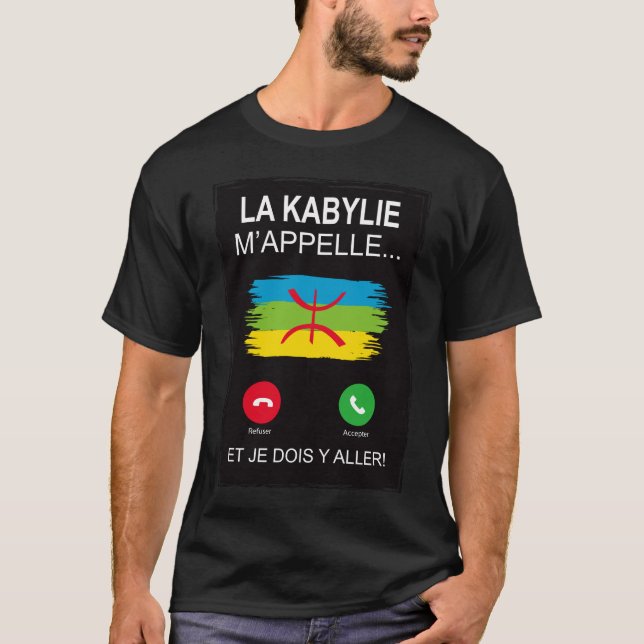 CAMISETA T-SHIRT LA KABYLIE M'APPELE (Anverso)