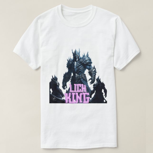 Camiseta T-Shirt lich king (Diseño del anverso)