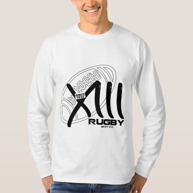 Camiseta T-shirt mangas largas Rugby tiene XIII (Anverso)