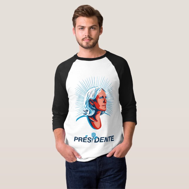 CAMISETA T-SHIRT MARINE LE PEN PRESIDENTE (Anverso completo)