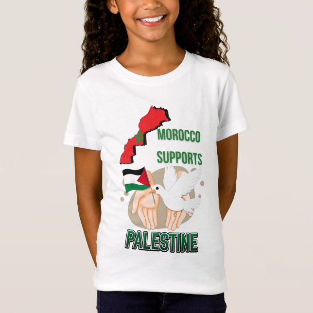 Camiseta T-shirt-maroc-soutient-palestine (Anverso)