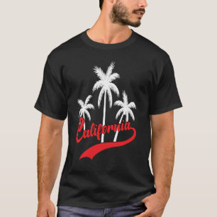 Camiseta T-Shirt Masculino de California Retro Sunset