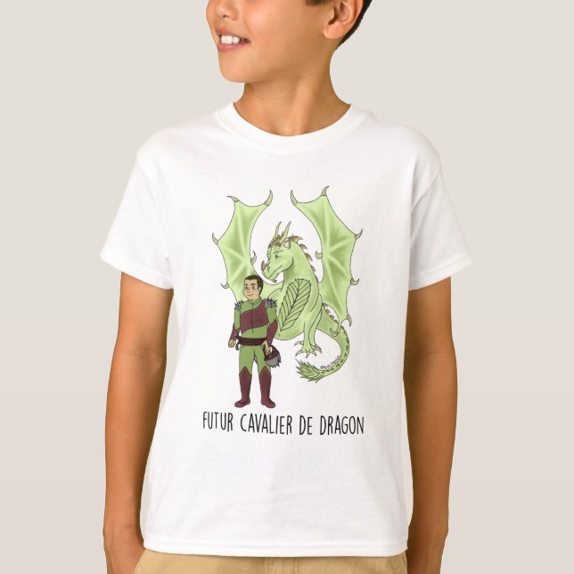 Camiseta T-shirt MC “Futuro jinete de Dragón " (Anverso)