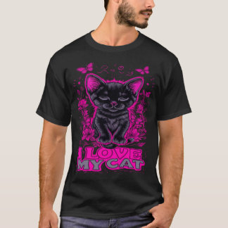CAMISETA T-SHIRT ME ENCANTA EL NUEVO DISEÑADOR DE MODA GATO
