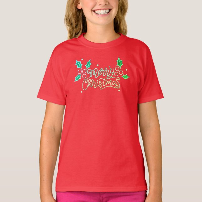 Camiseta T-Shirt Merry Christmas  (Anverso)