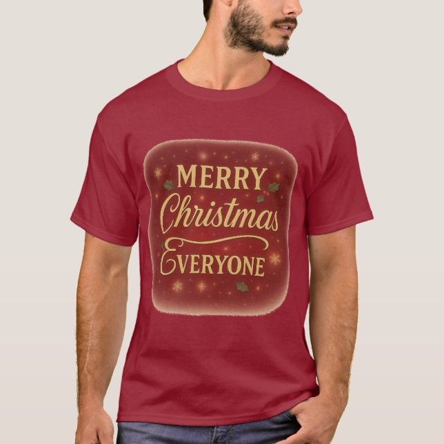 Camiseta T-Shirt Merry Christmas Everyone (Anverso)