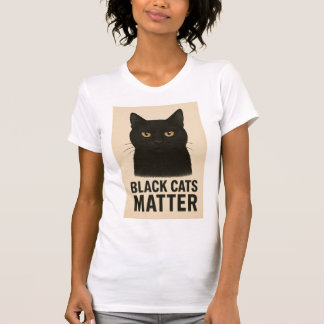 Camiseta T-shirt met zwarte kat