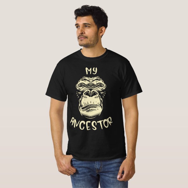 Camiseta t-shirt Mon ancêtre, le gorille (Anverso completo)