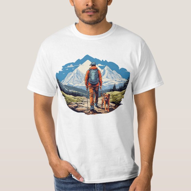 Camiseta T-shirt Montagne : Aventurez-vous au sommet! (Anverso)