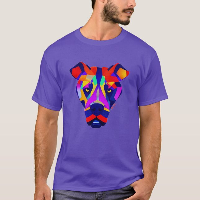 Camiseta T-shirt morada de Alexander's Dog (Anverso)