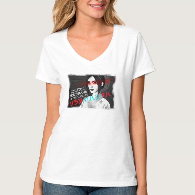 Camiseta T-shirt motif japonaise kimono (Anverso)