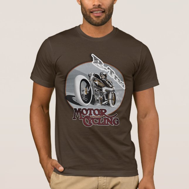 Camiseta T-shirt moto board track racer (Anverso)