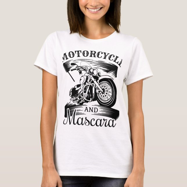 Camiseta T-shirt motorcycle and mascara (Anverso)