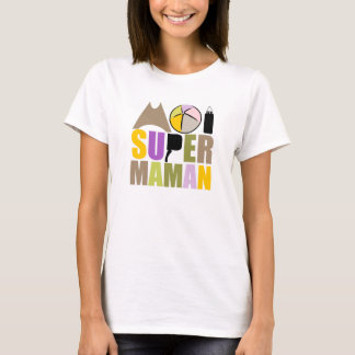 Camiseta T-Shirt Mujer - Logotipo mí Super Madre Natural