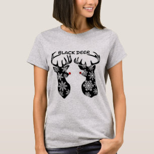 CAMISETA T-SHIRT NICE BLACK DEER