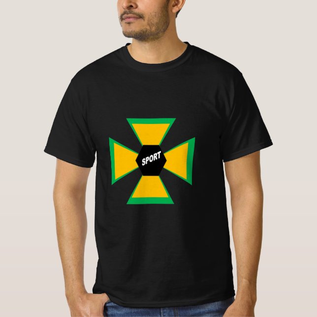 Camiseta T-shirt noir homme  AFRICA  SPORT (Anverso)