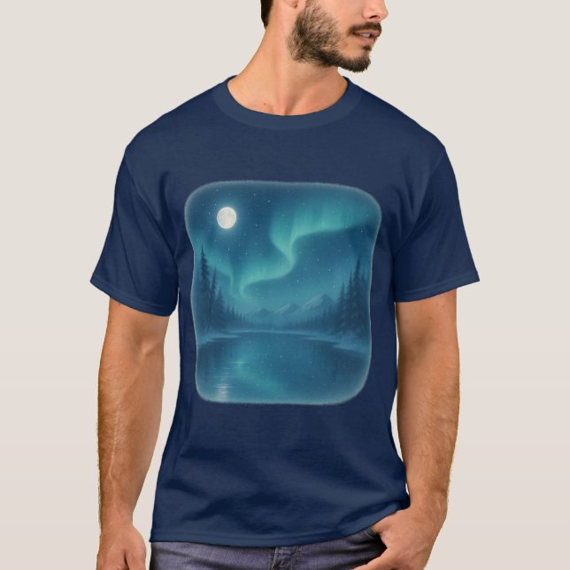 Camiseta T-Shirt Northern Lights Scene (Anverso)