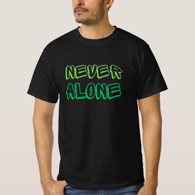Camiseta T-Shirt Nunca Solo (Anverso)