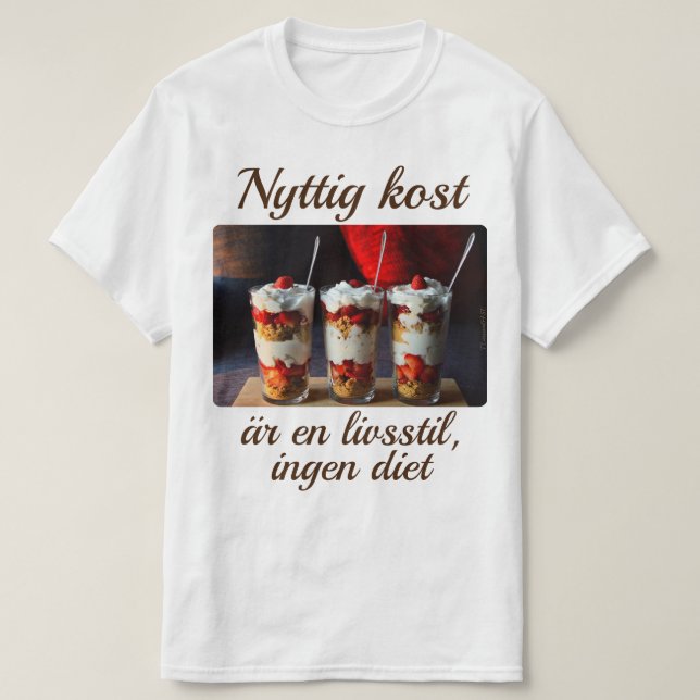 Camiseta T-shirt — Nyttig kost (Diseño del anverso)