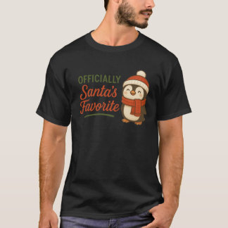 Camiseta T-Shirt Officially Santa’s Favorite (Penguin)