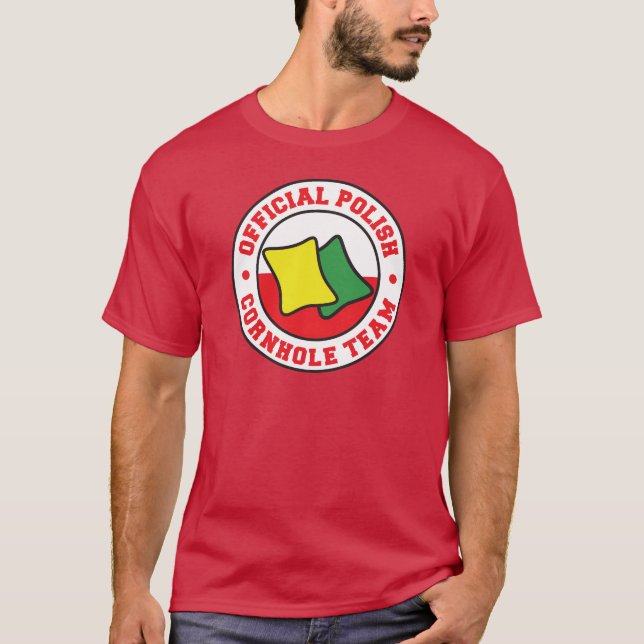 Camiseta T-Shirt oficial del equipo polaco de agujero de ma (Anverso)