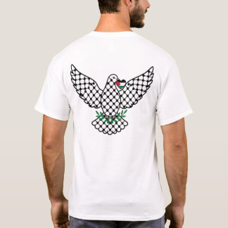 Camiseta T-shirt oiseau géométrique noir et blanc – motif