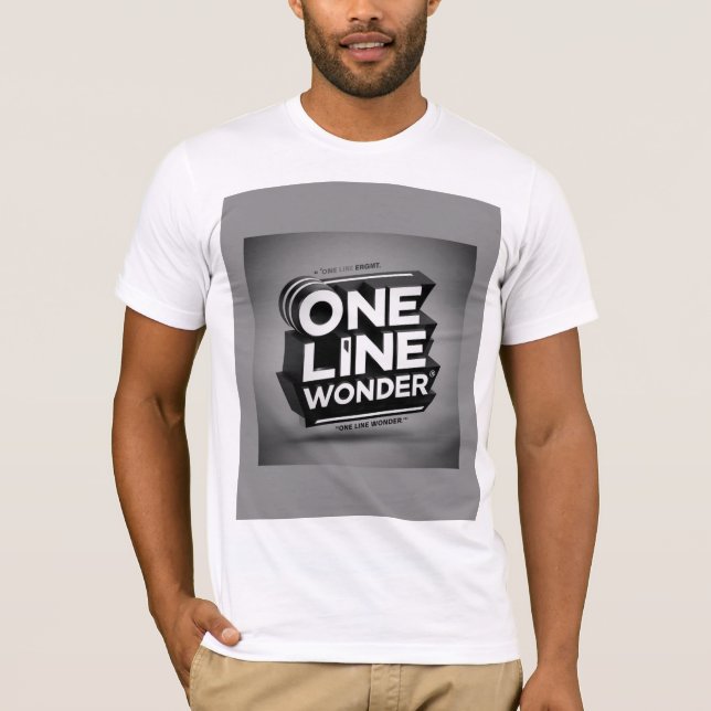 Camiseta T-shirt One Line Wonder  (Anverso)