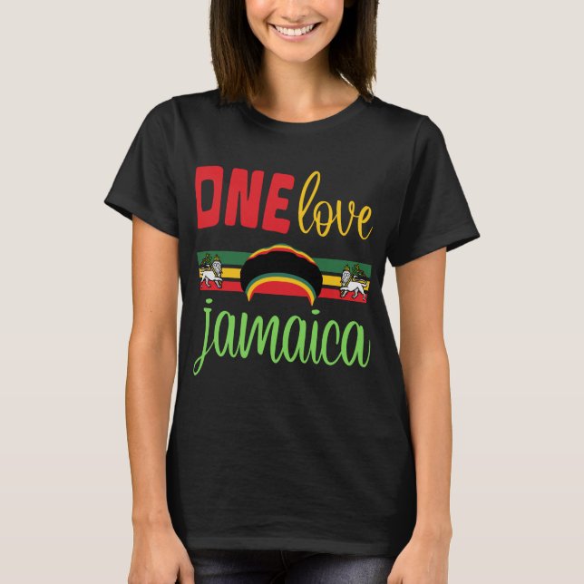 Camiseta T-shirt ONE Love Jamaica (Anverso)