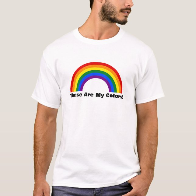 Camiseta T-Shirt, orgullo del arcoiris LGBT (Anverso)