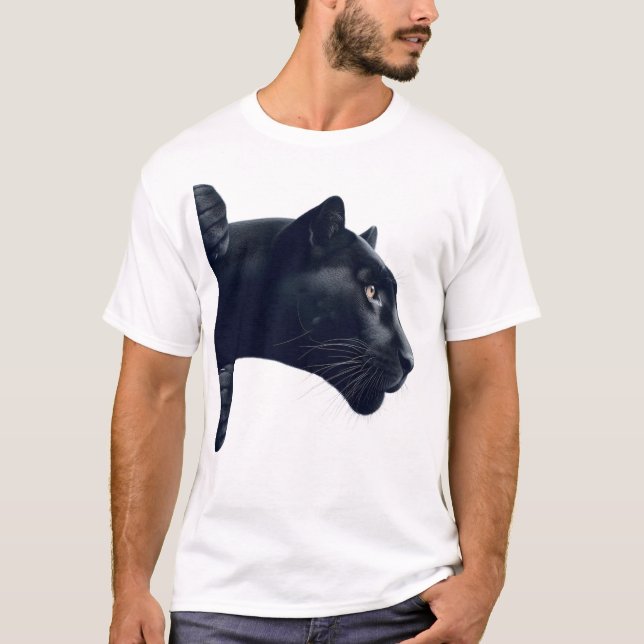 Camiseta T-shirt panthère noire (Anverso)