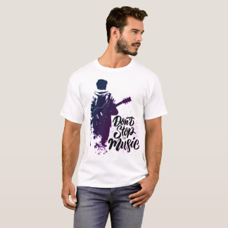 Camiseta T-Shirt para hombres música de inspiración guitarr