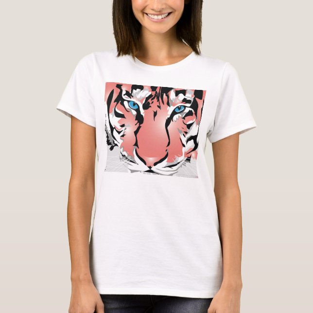 Camiseta T-SHIRT PARA MUJERES - TIGRE DE PAZ blanco/ (Anverso)